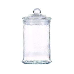 Transparent Round <b>Candle</b> <b>Glass</b> <b>Jar</b> With <b>Glass</b> Cover 120ml 350ml 750ml 1000ml - Product Image 1