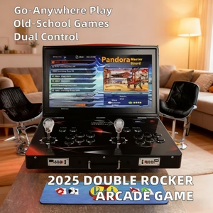 Trong nhà 21-inch đôi Rocker Máy Trò chơi di động Pandora gấp lật Nhà Vua máy bay chiến đấu hoài cổ Arcade Đồng tiền hoạt động trò chơi - Product Image 2