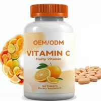 Capsules de Vitamine C de Qualité Alimentaire 1000mg à Marque Blanche OEM, Antioxydant Acide Ascorbique, Capsules de Vitamine C Très Demandées
