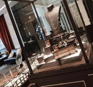 <span class=keywords><strong>Vitrina</strong></span> <span class=keywords><strong>de</strong></span> Exhibición <span class=keywords><strong>de</strong></span> Joyería <span class=keywords><strong>de</strong></span> Madera Oscura <span class=keywords><strong>de</strong></span> Lujo, Estilo Museo, con Iluminación LED y Tapa <span class=keywords><strong>de</strong></span> <span class=keywords><strong>Vidrio</strong></span> con Cerradura - Product Image 3