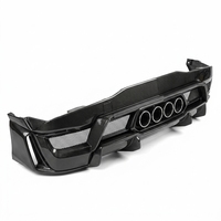 Kit combiné de diffuseur arrière et de spoiler en fibre de carbone véritable pour Chevrolet Corvette Z06 C8, style aérodynamique extérieur
