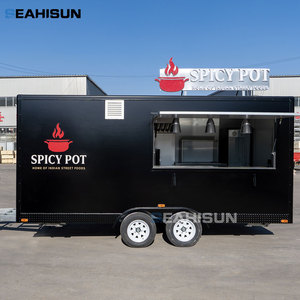 Chariot à pizza mobile, camion de boissons, remorque alimentaire avec cuisine complète, résistant à la rouille, alimentation intégrée pour la vente de bonbons et de chips - Product Image 3