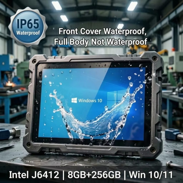 Industrial Panel PC 12.1 Inch Rugged IP65 Waterproof Win11/Linux Intel J6412 Touch Screen Computer Armortec Factory Automation