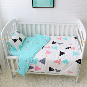 De 100% de algodón orgánico de bambú super suave cuna de bebé 3 piezas cuna babi juegos de ropa de cama para niños niñas - Product Image 2