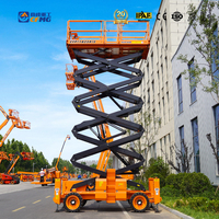 Plateforme de travail aérienne hydraulique extérieure CFMG 16m/680kg 4x4 électrique tout-terrain avec stabilisateurs