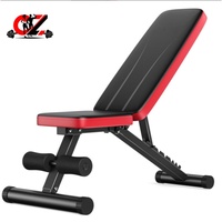 Banc d'exercice pliable en métal CZFIT, banc plat durable multifonctionnel pour usage domestique, banc réglable pour haltères, entraînement de force