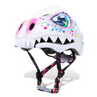 Casque de vélo pour enfants, dinosaure 3D, pour sports de plein air, équitation, patinage, skateboard, cyclisme, avec animal de dessin animé