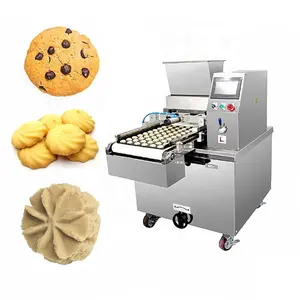Double Color Cookie Multidrop Automatic Deposit Cutter Bend Electric Biscuit Maker Machine