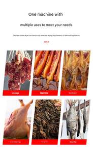 เครื่องอบแห้งอาหารขนาดใหญ่ คุณภาพสูง พร้อมฟังก์ชั่นรมควันแบบมืออาชีพ สำหรับทำเบคอน เนื้อวัว เนื้อหมู ไส้กรอก ควบคุมอุณหภูมิและตั้งเวลาได้ - Product Image 5