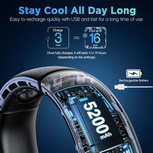 2025ไร้ใบสวมใส่ได้แบบคล้องคอทำความเย็นหนึ่<span class=keywords><strong>ง</strong></span>วินาทีพัดลมปรับอา<span class=keywords><strong>ก</strong></span>าศแบบชาร์จไฟได้พ<span class=keywords><strong>ก</strong></span>พาได้ฟรี<span class=keywords><strong>สอง</strong></span>มือ - Product Image 2