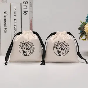 Custom Logo Luxury Soft Velvet Perfume Gift Jewelry Pouches Textile Drawstring Packaging Bag