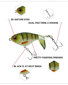 Leurre rotatif TGD Best Wobbler Whopper Plopper 75mm/17g, leurre flottant à hélice, leurre crankbait pour la pêche au black-bass et au <span class=keywords><strong>brochet</strong></span> - Product Image 4
