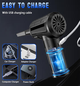 Electric Air Duster <b>Mini</b> <b>Pc</b> Computer Air Blower Portable Duster Gun Cordless Compress Air Duster for Car Home Hair Styling Tools - Product Image 6