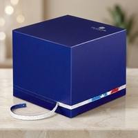 Boîte en carton recyclable avec couvercle détachable, base à finition mate, fenêtre quadricolore, estampage à chaud/froid, emballage recyclable pour produits de soins personnels