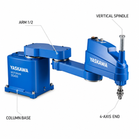 Robot SCARA Yaskawa Série SG 4 axes 3kg 20kg Haute Vitesse pour Prélèvement et Placement avec Contrôleur YRC1000 Moteur de Mouvement Haute Vitesse 1kW