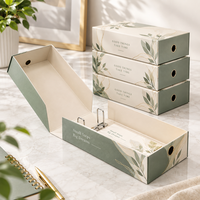 Boîte de rangement économique pour albums, présentoir décoratif moderne, classeur de projets, boîte de rangement pour livres de table basse avec 3 anneaux pour l'aménagement hôtelier