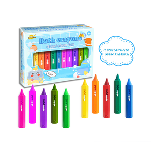 Crayons de bain lavables pour enfants, non toxiques, solubles dans l'eau, crayons de dessin pour la <span class=keywords><strong>baignoire</strong></span>, sans désordre, jouet artistique pour le bain, pour les tout-petits, les garçons et les filles - Product Image 1