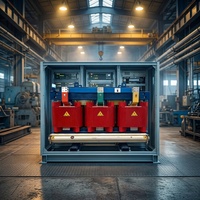 Transformateur de distribution sec triphasé/monophasé 50/60Hz 35kV/10kV vers 380V-415V, construction entièrement étanche pour utilisation en sous-station