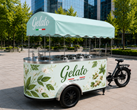 Chariot mobile pour gelato, boulangerie, pâtisserie, charcuterie, bistro, restaurant, bar, pub, club, lounge, salle de sport, spa, salon, piscine, gymnase, stade, arène