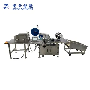 big label applicator automatic barcode online printing and labeling machine for pallet boxes carton box labeler