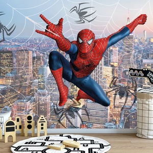 Spiderman Web New <strong>York</strong> City Landscape Superhero Self-adhesive Peeling <strong>Wallpaper</strong> Mural