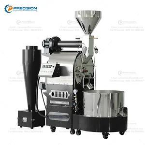 Roasting PRECISION 6kg/12kg/15kg/20kg/30kg Coffee Roaster Machine Double Drum Gas Roasting Electric Commercial Roaster