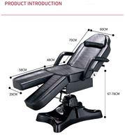 Chaise de tatouage réglable YABA, table de massage multifonctionnelle, mobilier de salon de beauté, équipement de studio MI2212-07