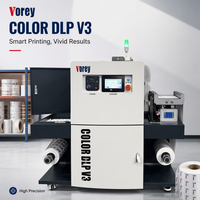 Imprimante d'étiquettes numériques couleur Vorey COLOR DLP V3 Web Fed pour l'impression d'étiquettes de bouteilles et de pots de boissons
