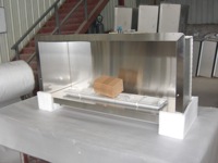 Offre Spéciale 38 pouces construit dans la cheminée à gaz moderne insert de cheminée