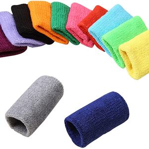 สายรัดข้อมือผ้าเทอร์รี่คอตตอนปักลายตามสั่งขายส่ง สำหรับกีฬาบาสเกตบอล ฟุตบอล เทนนิส ซับเหงื่อ - Product Image 4