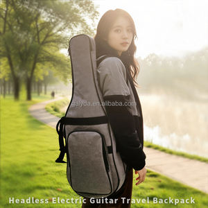 Bolsas para instrumentos de alta calidad al por mayor de China OEM, funda para guitarra eléctrica sin cabezal, estuche para guitarra de 10 mm de grosor - Product Image 6