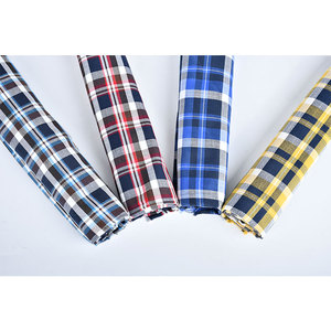 Lote de existencias Tela de cuadros teñida de hilo de poliéster tejido transpirable para camisas o blusas para niños y niñas - Product Image 5