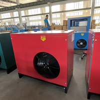 Sécheur d'air réfrigéré à coque et tubes rouge de 6m³ pour système de compresseur d'air à vis 212CFM, système de refroidissement d'air comprimé industriel
