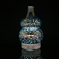 Mini bouteille de diffuseur d'arôme 3D, accessoire multicolore en verre, aromathérapie lumineuse, offre spéciale