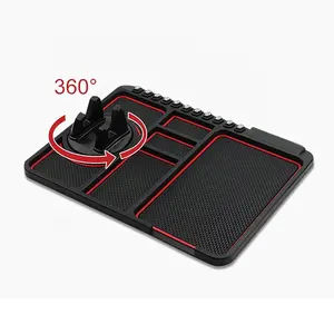 Manufacturer New Design Silicone PVC Phone Anti-Slip Storage Mat Pads Custom for Car Mobile Phone