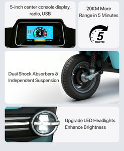 Triciclo Passeggeri a Lungo Raggio 105km, <span class=keywords><strong>Tuk</strong></span> <span class=keywords><strong>Tuk</strong></span> Specifico per l'Africa ad Alta Potenza 72V - Product Image 6