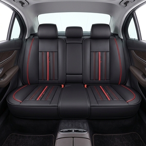 Housses de siège auto en cuir Rush Line, ensemble complet, toutes saisons, style sportif et luxueux, respirantes, intérieur de voiture haut de gamme, universelles - Product Image 2