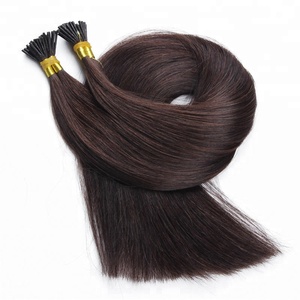 Extensiones de Cabello Humano Indio Pre-Adheridas con Punta en I, Color Marrón 2019, Hechas a Medida, 2 Gramos por Tira, de 10 a 30 Pulgadas - Product Image 1
