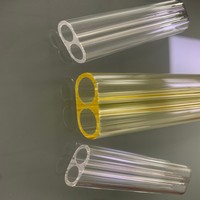 Tube en quartz transparent de haute pureté, courbé en U, cavité de concentration laser avec haute transmission UV et service de cintrage