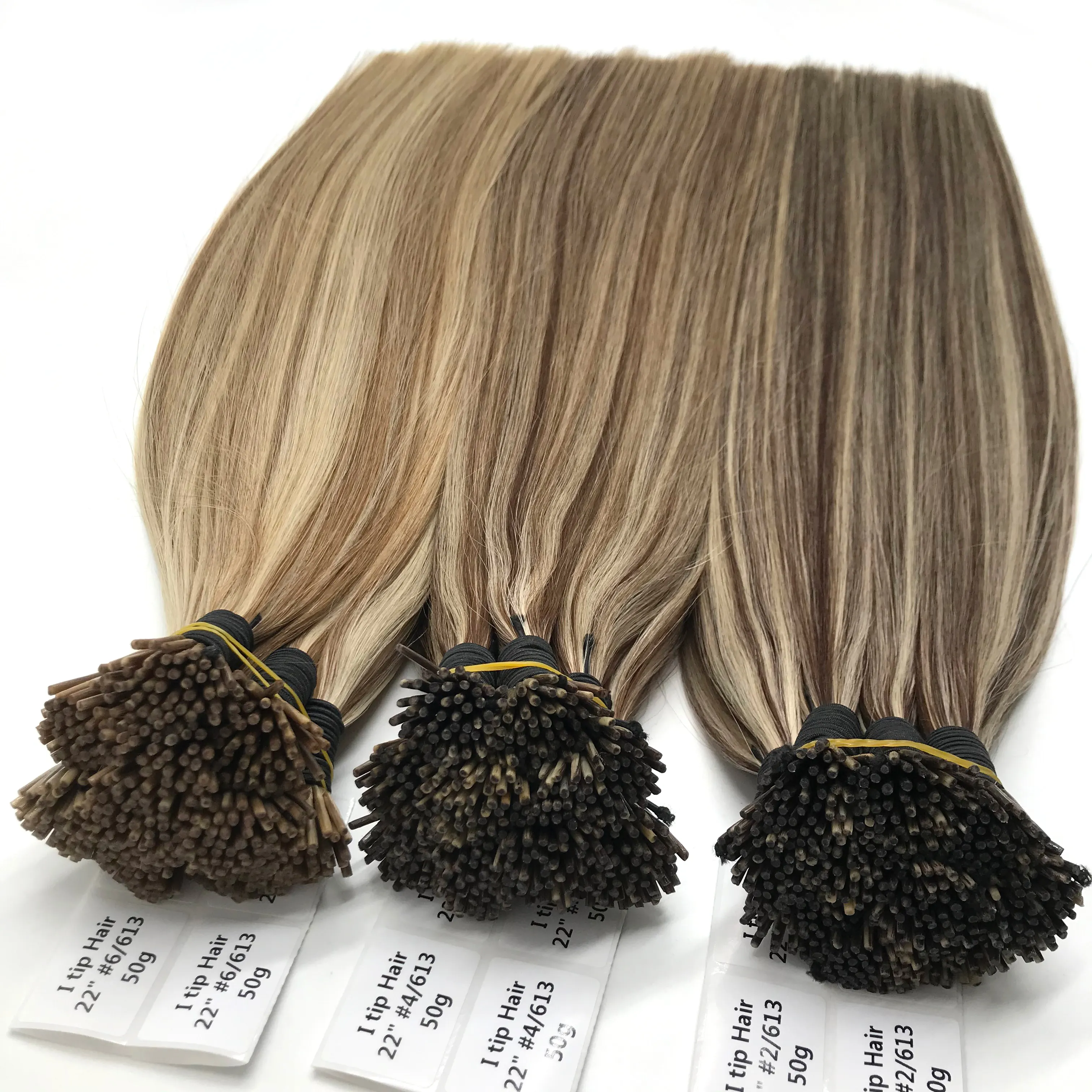 Vente en gros de qualité russe cheveux remy pré-collés double cuticule dessinée alignée i tip u tip extensions de cheveux à la kératine humaine
