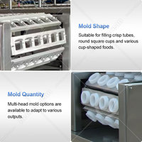 Machine de remplissage et de scellage automatique pour gobelets de nouilles OCEAN, machine de remplissage et de scellage linéaire pour gobelets de pudding liquide et de gelée