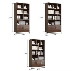 Estantería de madera de gran capacidad con armarios, estante de almacenamiento de varios niveles, armario para sala de estar, muebles de oficina, almacenamiento de exhibición - Product Image 6