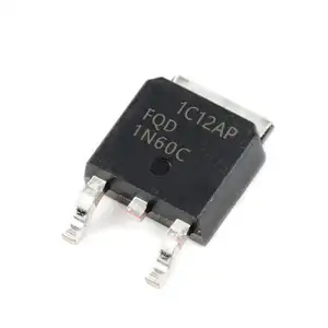 KTFQD1N60晶体管MOSFET 1NCTM TO-252 N-CH 0V 1A 2.5W 28W DPAK n沟道功率全新原装