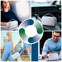 Boîte isotherme portable en métal pour diabétiques avec affichage de la température et motif lettres, pour 4 à 6 stylos, idéale pour les voyages