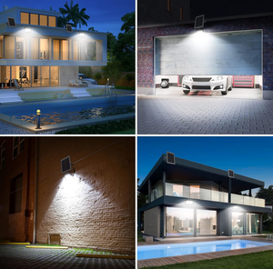 60W 200 W 500W IP68 deporte luz exterior reflector lampara foco con exterior casa lampar exterior LED panel solar luces de inundación - Product Image 6
