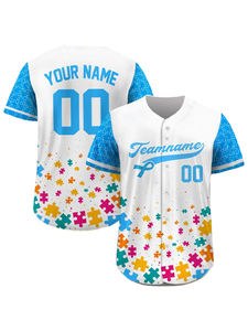 男性用ソフトボールウェア100% ポリエステル昇華ボタンダウン野球ジャージー - Product Image 2