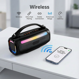 Altavoz Inalámbrico de 2.1 Canales y 60W con Diseño de Rejilla Metálica y Luces LED RGB para Cine en Casa y <span class=keywords><strong>Karaoke</strong></span> - Product Image 3