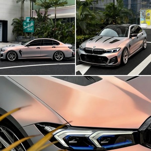 ฟิล์มหุ้มรถยนต์ PET Satin <span class=keywords><strong>Chrome</strong></span> Technology สีเงินส้ม ขนาด 1.52*17 เมตร พร้อมระบบไล่อากาศ PPF ฟิล์มไวนิลหุ้มรถยนต์ - Product Image 4