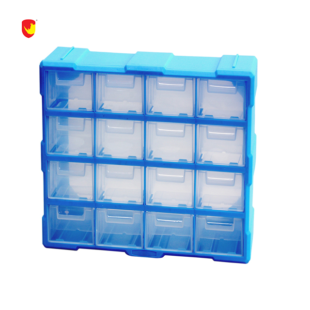 Пластиковый ящик с 16 отделениями, коробка для хранения, пластиковый органайзер для инструментов