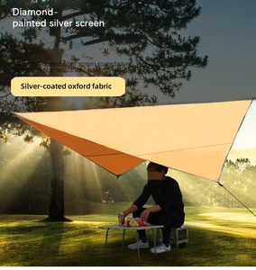 Lona de lluvia Tienda de campaña Refugio Picnic portátil <span class=keywords><strong>Sombra</strong></span> Lona grande Refugio Tiendas de campaña Camping Fly Sheet - Product Image 6
